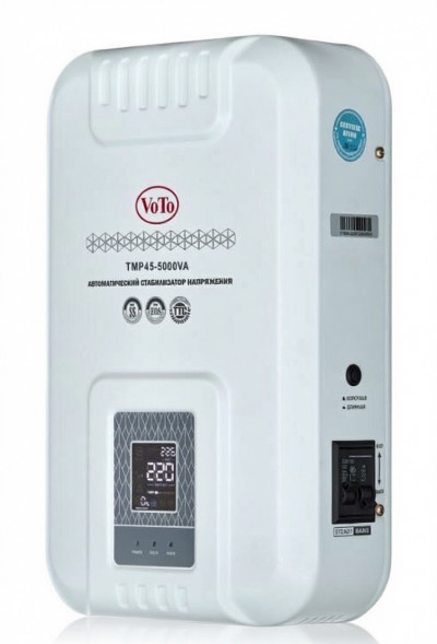 Стабилизатор напряжения релейный TMP45- 5000 VA (4000Вт,  L1, 45В- 270В,+/-10%) "VOTO"