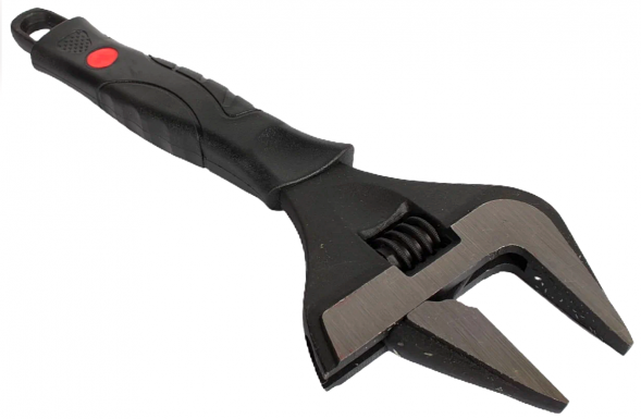 Ключ разводной 200мм тонкие губки СТРОНГ.