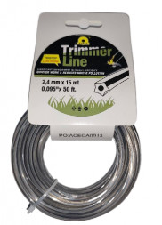 Леска для триммера звезда износостойкая (трос) 2,4мм/15м (40 шт.)