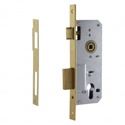 Корпус замка КЗВ-102 (85мм) (латунь полир.) 40мм  &quot;Нора-М&quot;