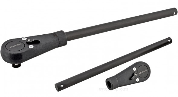 39527 Трещотка с квадратом 1&quot; ударная (24 зубца, L-510мм, 15град) АвтоДело