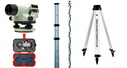 КОМПЛЕКТ Нивелир оптический ADA Basis с поверкой + Рейка нивелирная телескопическая ADA STAFF 3 + Шт