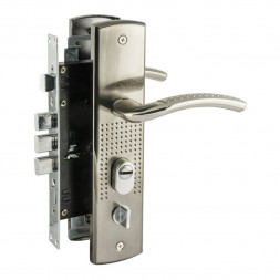 Замок врез. N200 (96)-68мм Левый (мат.никель)  &quot;Нора-М&quot;