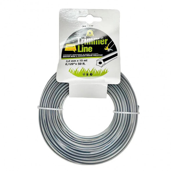 Леска для триммера звезда износостойкая (трос) 3,0мм/15м (40 шт.)