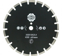 Диск алмазный сегмент 450*10*32*25,4 TORGWIN