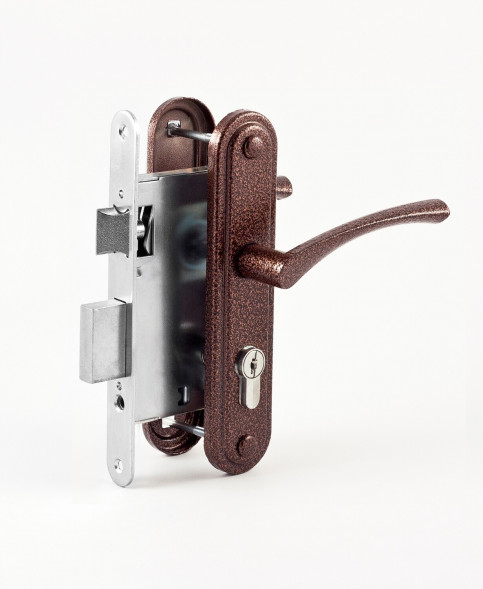 Замок врезной ОМЕГА ЗВ 7.02 (медь)