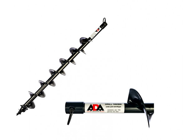 Шнек для бензобура ADA Drill 100 (800 мм)
