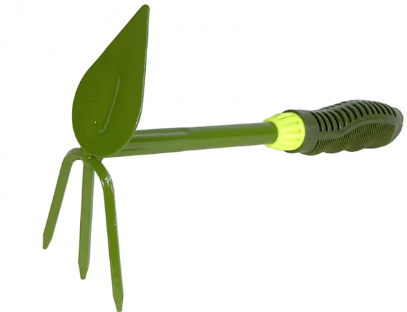 Рыхлитель-мотыжка 3-х зуб.комби (лепесток) (эргомич.ручка) FT 377-J