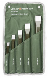 371950 Набор зубил 5 предм.(12*125, 15*150, 18*175, 22*200, 25*250мм)