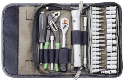 600937 Набор головок 1/4 с инструментом в фирменной сумке, 37предм. (12шт)