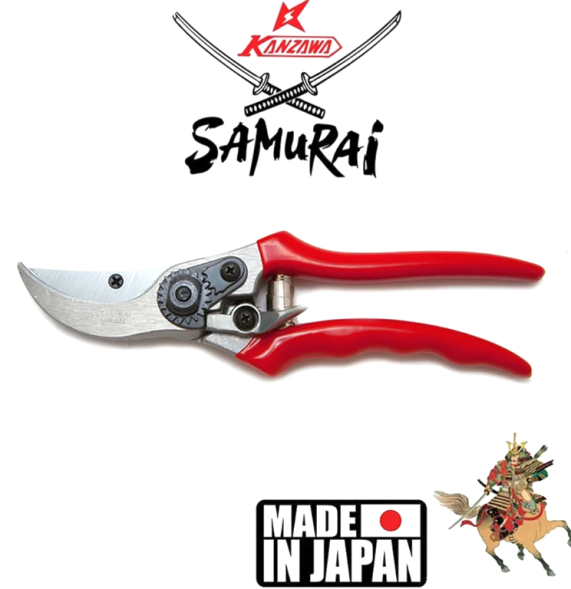 Секатор с хромированными лезвиями в блистере SAMURAI