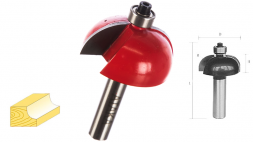 Фреза Атака 561350 кромочная калевочная  O 8хR12.7 мм. =38192=