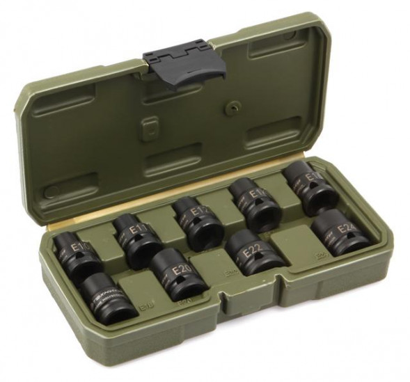 663109 Набор головок ударных 1/2 TORX 9шт. (Е10-Е24) (10шт)