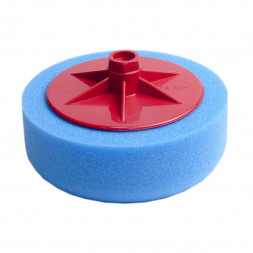 Полировальный круг с резьбой M14 из поролонa D150mm T50mm жесткий синий ICAR Hard BLUE (из кор.)