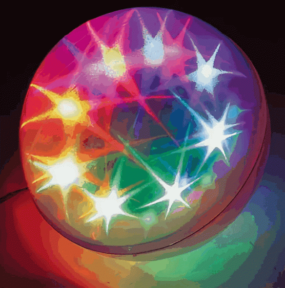 Шар светодиодный &quot;Светящиеся снежинки&quot; 25см