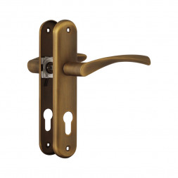 Ручка двер. на планке 100-70мм (ст.медь) "Нора-М"