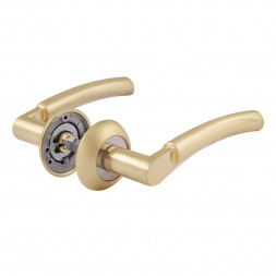 Ручка дверная AL 99А AL мат.золото "Нора-М"