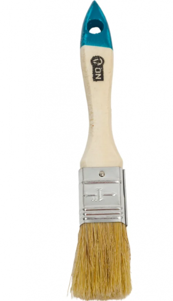 Кисть малярная плоская &quot;Евро&quot; нат. щетина 1&quot; (25мм) дер.ручка ON