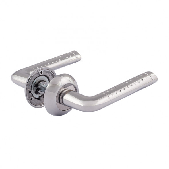 Ручка дверная AL 101А AL хром "Нора-М"