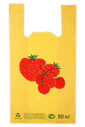 Пакет п/э Манго/"Клубника" (300*80*550) 100шт