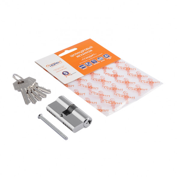 Цилиндр.мех-м Л-70 (хром) (35-35)  "Нора-М"