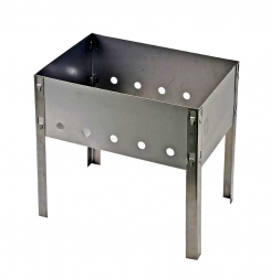 Мангал без шампур.(400*250*400) сталь 0,4мм (в пленке) &quot;Эконом&quot;(уп.5/10/14шт)