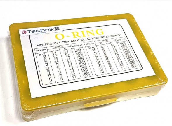 Набор сальников желтый 386шт