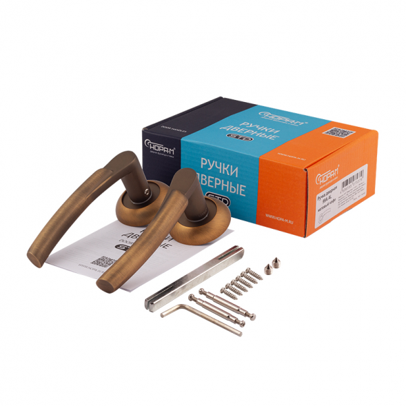 Ручка дверная 99А AL мат.кофе НОРА-М