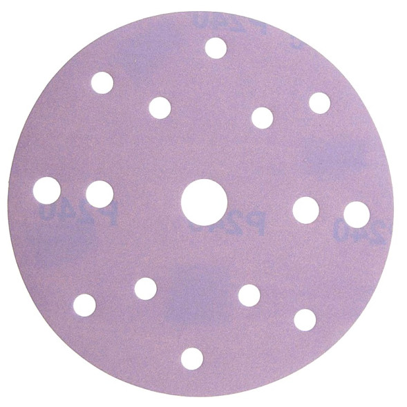 Абразивный круг SMIRDEX 740 Ceramic, D=150мм Р 180 15 отверстий