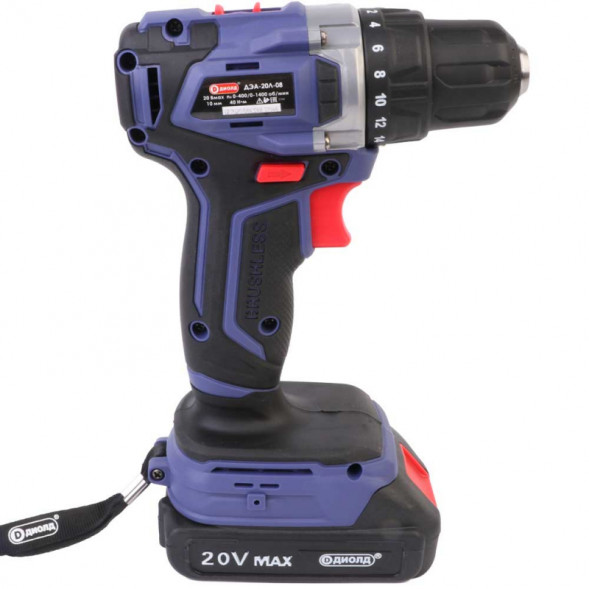 Дрель ручная электрическая аккумуляторная (ДЭА-20 Л-08) "ДИОЛД"