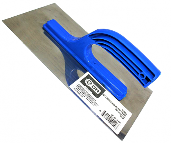 Гладилка нержавеющая сталь 130*270мм, пласт. ручка, прямая ON