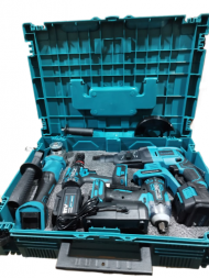 Набор аккумляторный из 4-х пр. (УШМ, Шуруповерт, Гайковерт, Перфоратор), 21v, 4Ah 2 ак. GROWER